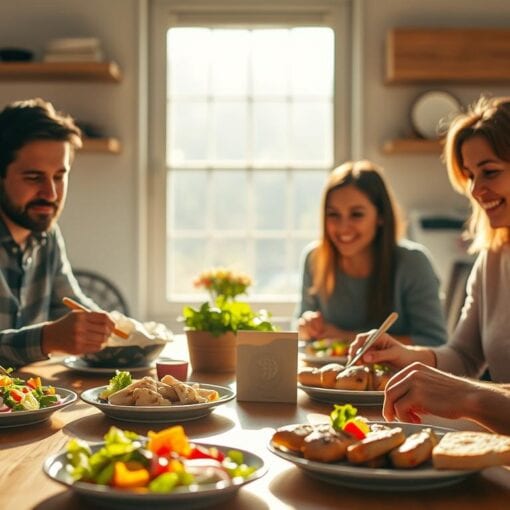 schnelles Mittagessen Familie