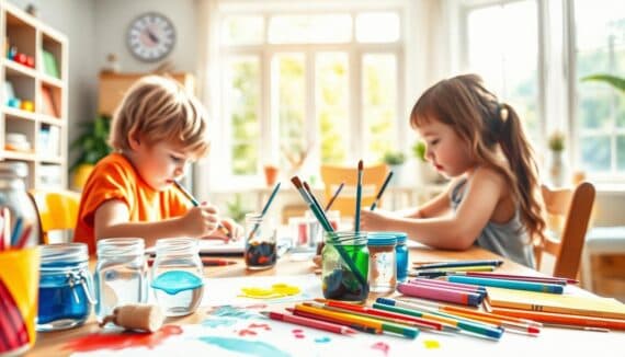 Aquarell malen mit Kindern