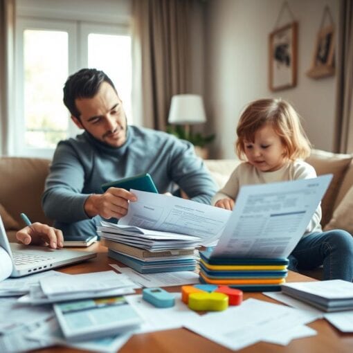 Kostenaufteilung in Partnerschaft mit Kind