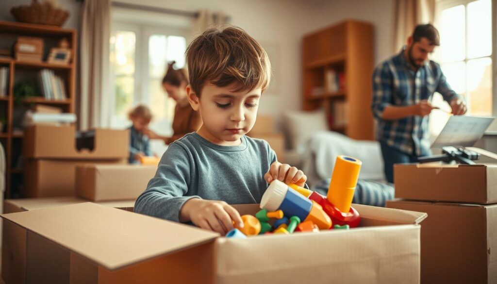 Umzug mit Kindern Vorbereitung