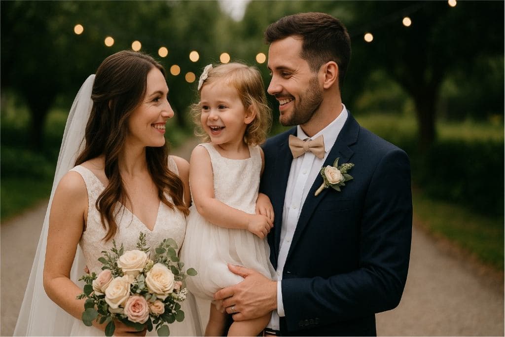 Hochzeit mit Kind