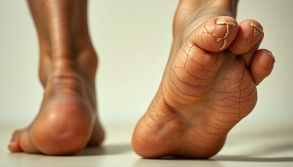 Belastung für die Fußhaut