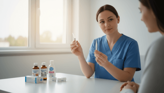 In welchem Abstand Fiebersaft und Zäpfchen geben