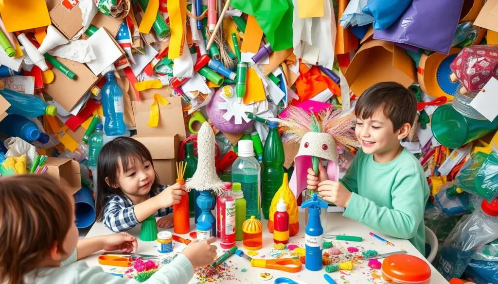 Basteln mit Recyclingmaterialien