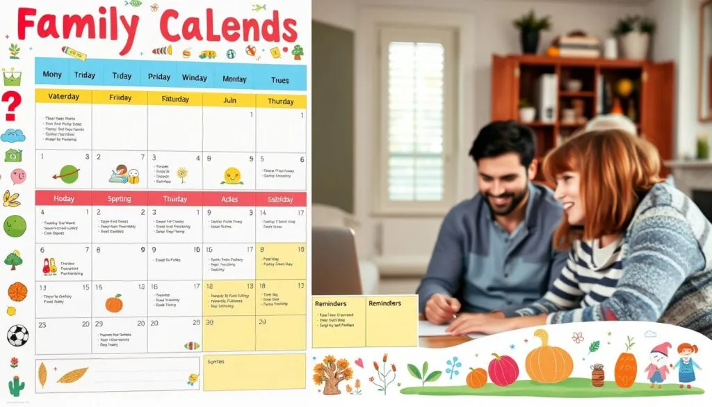 Kalenderanpassung für Familienaktivitäten