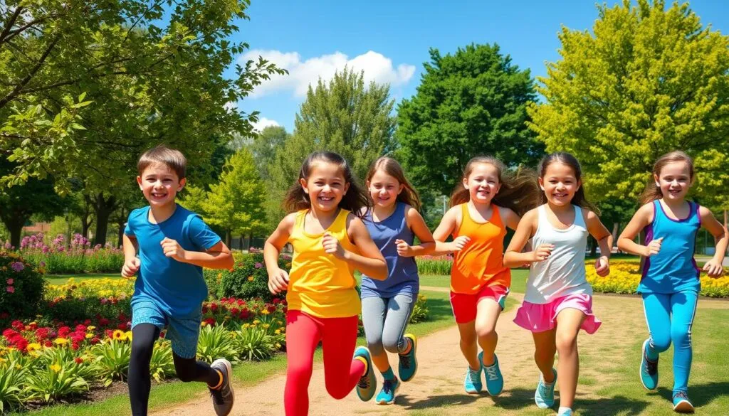 Kinder beim Laufen Kinder beim Laufen