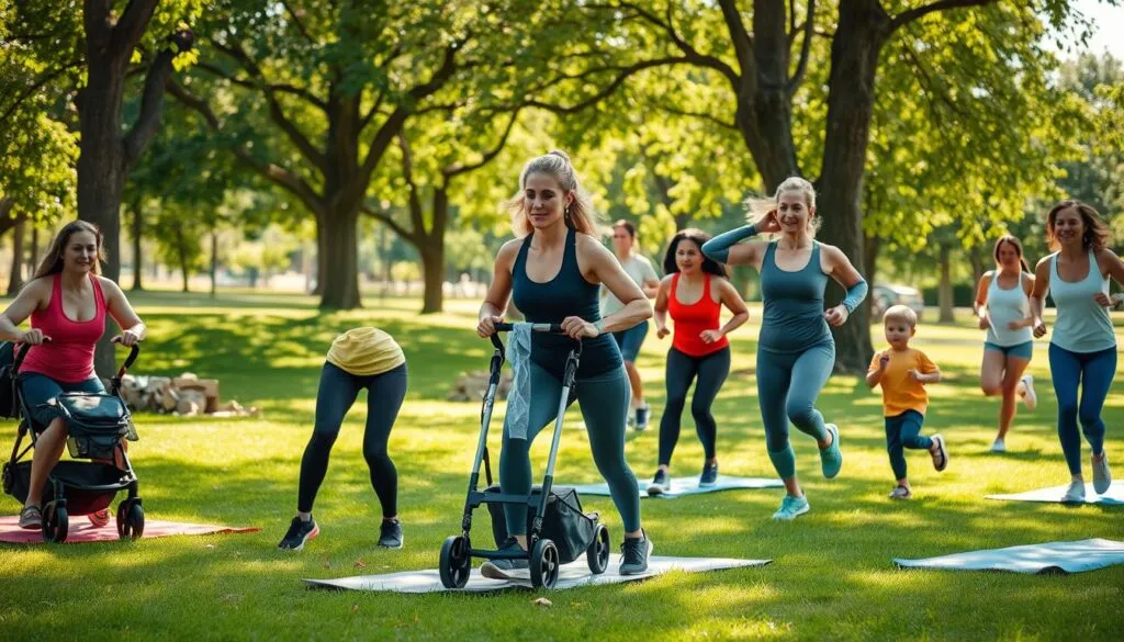 Kraft- und Ausdauerübungen für Mütter