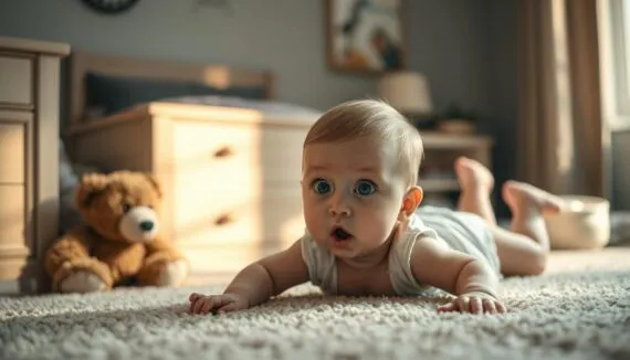 Baby vom Bett gefallen