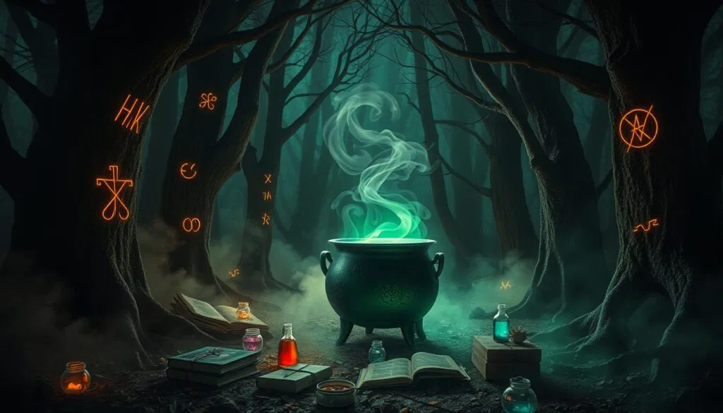 Hexensprüche für Halloween
