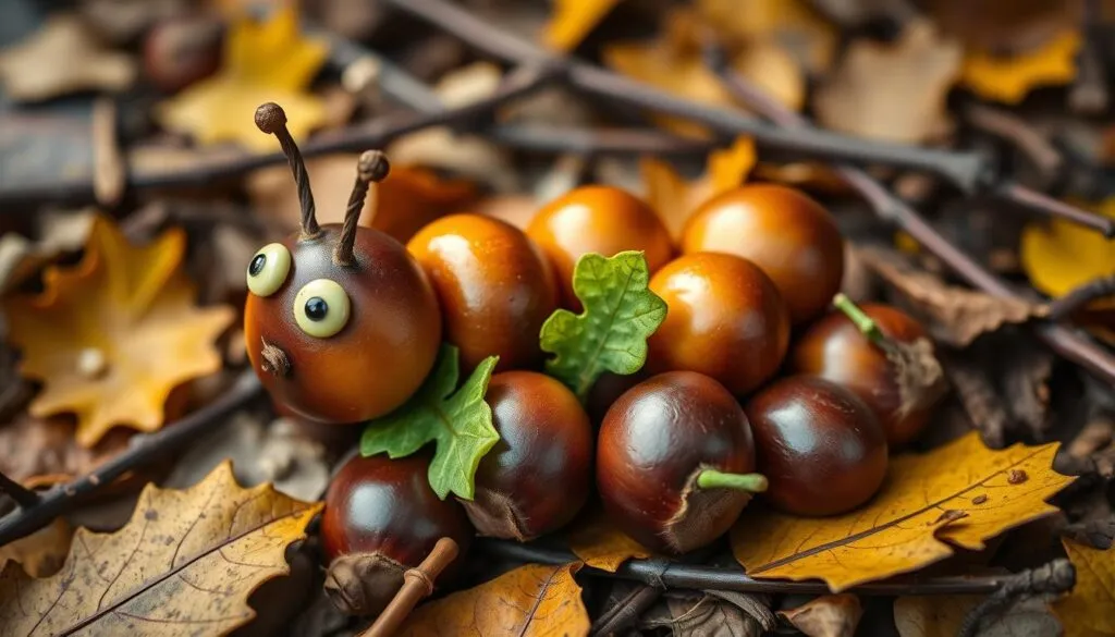 Kastanienraupe basteln