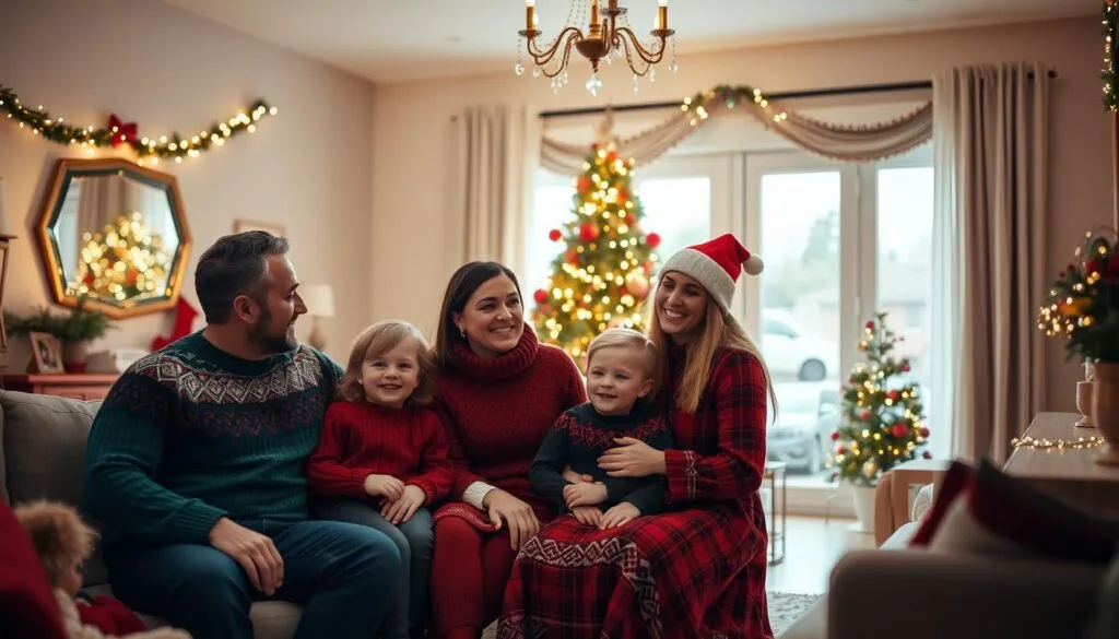 Kleiderwahl für Weihnachtsshooting Familie
