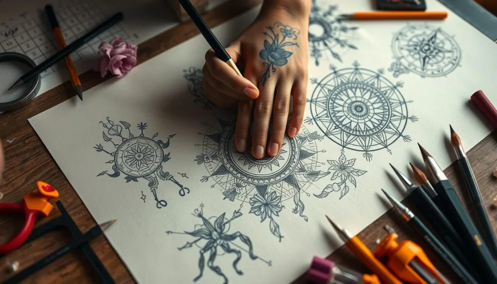 Sternzeichen Tattoo Planung