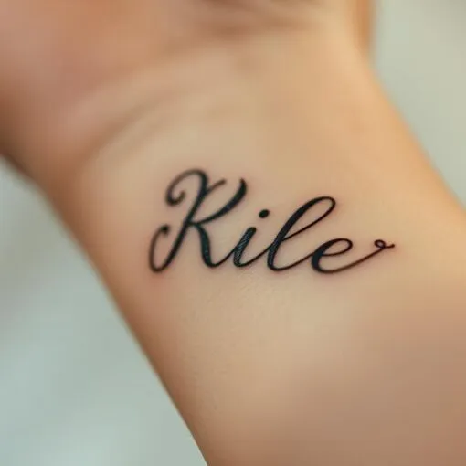 Tattoo Kindernamen dezent