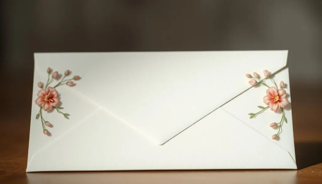 Umschlag einer Trauerkarte