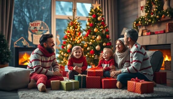 Weihnachtsshooting Familie