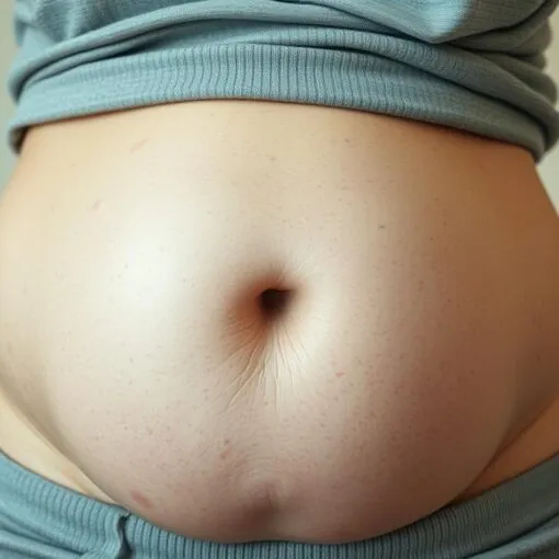 aufgeblähter Bauch wie schwanger