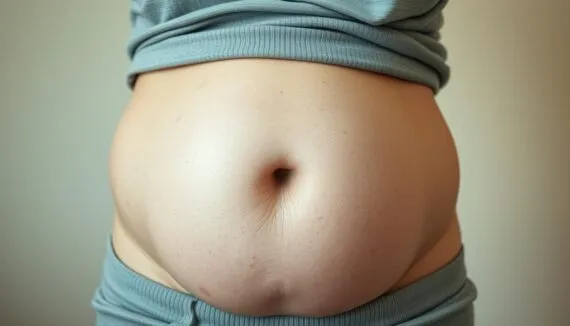 aufgeblähter Bauch wie schwanger