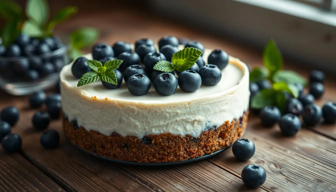 Schneller Käsekuchen mit Blaubeeren: Einfach lecker!