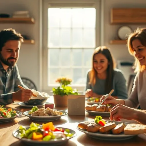 schnelles Mittagessen Familie