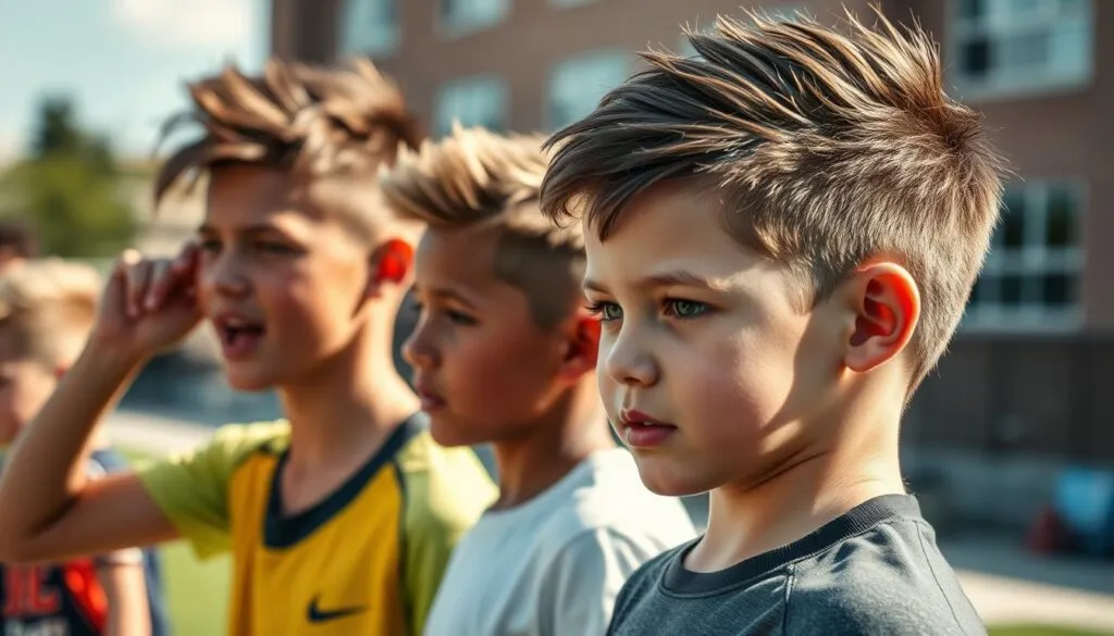 Kurzhaarfrisuren für aktive Jungs