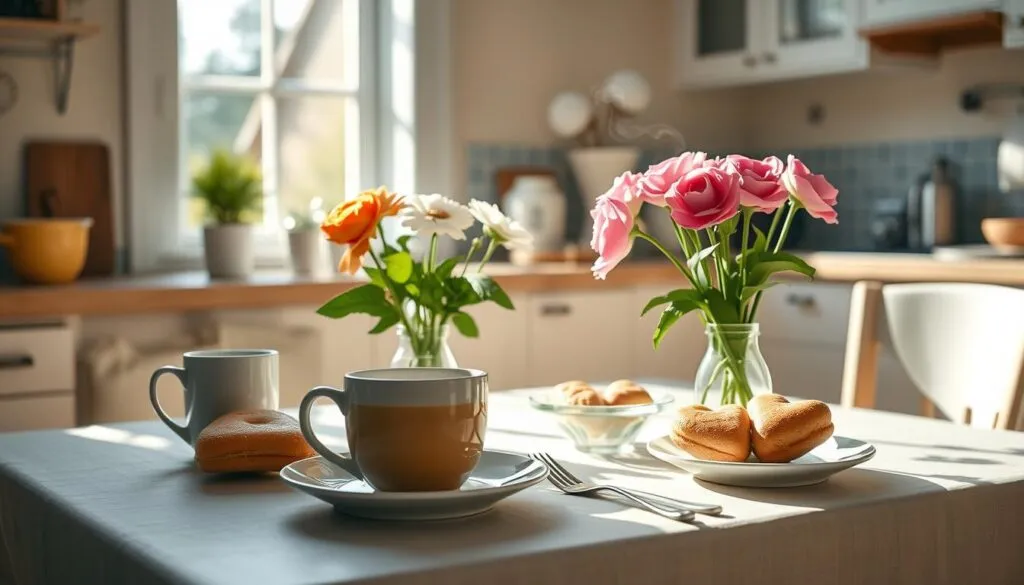 Romantische Morgengrüße