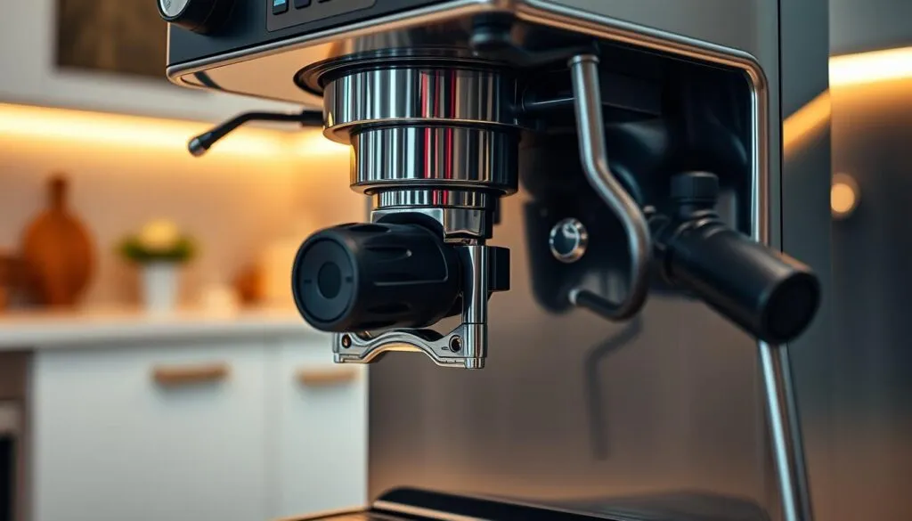 Siebträgermaschine mit Mahlwerk