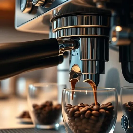 Siebträgermaschine mit Mahlwerk