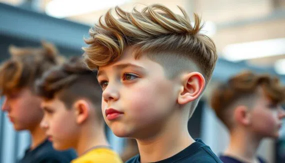 coole Frisuren für Jungs ab 14