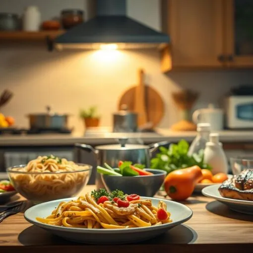 schnelles Abendessen Familie