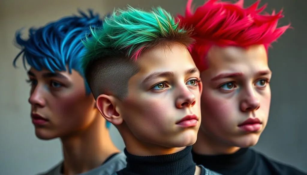Auffällige Färbungen bei Jungsfrisuren Auffällige Färbungen bei Jungsfrisuren