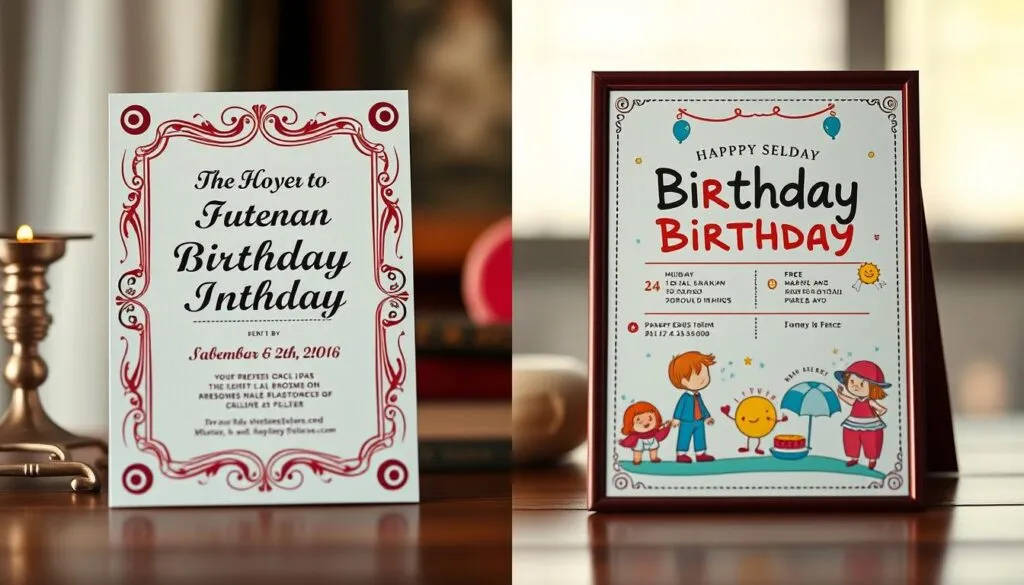 Formelle versus informelle Einladungen