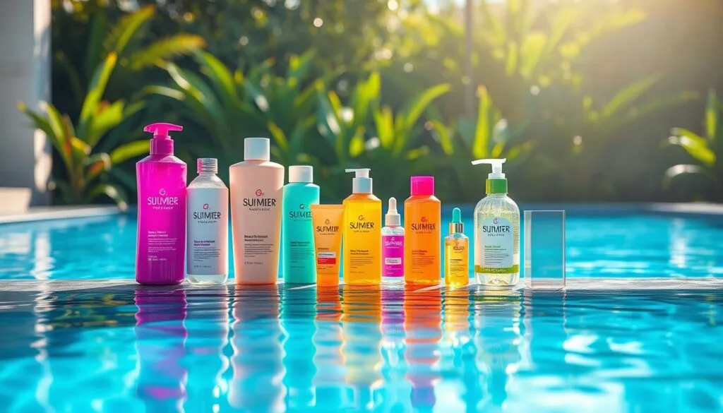 Haarpflege Schwimmbad