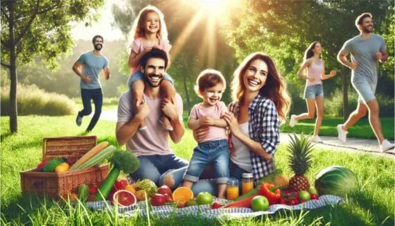 Kinder beim Abnehmen