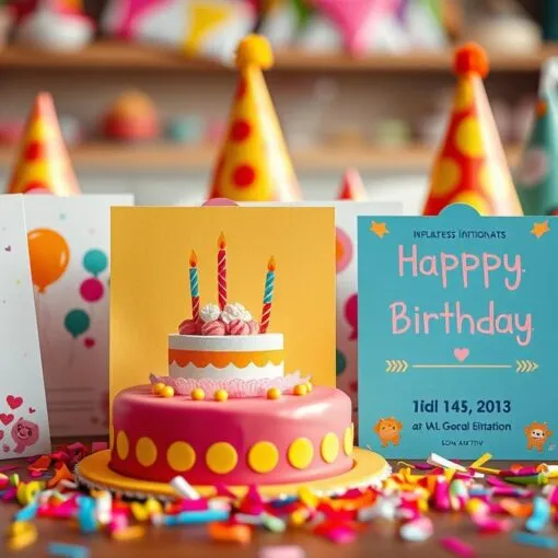 Kindergeburtstag Karte schreiben