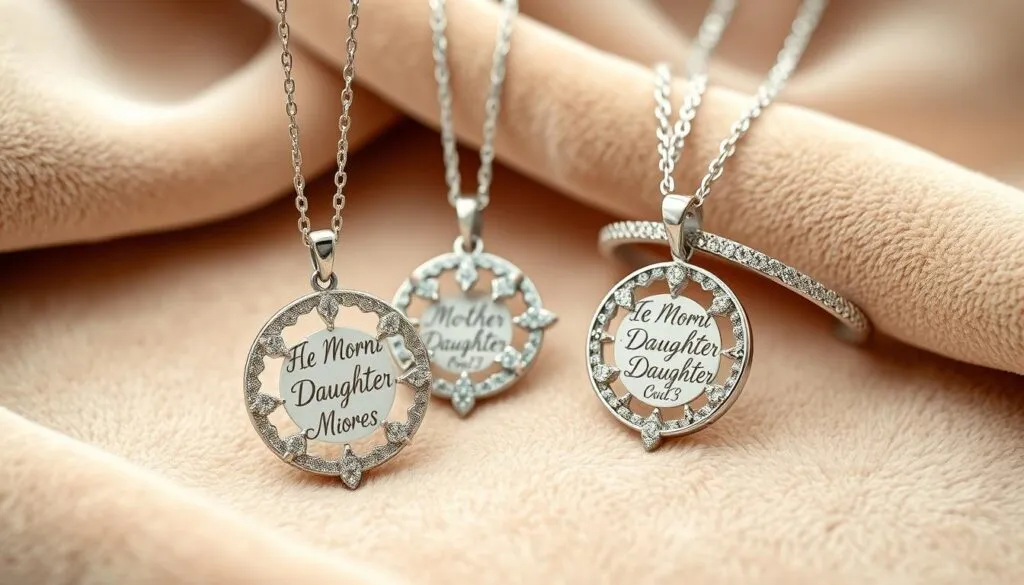 Personalisierter Mutter-Tochter Schmuck mit Gravuren