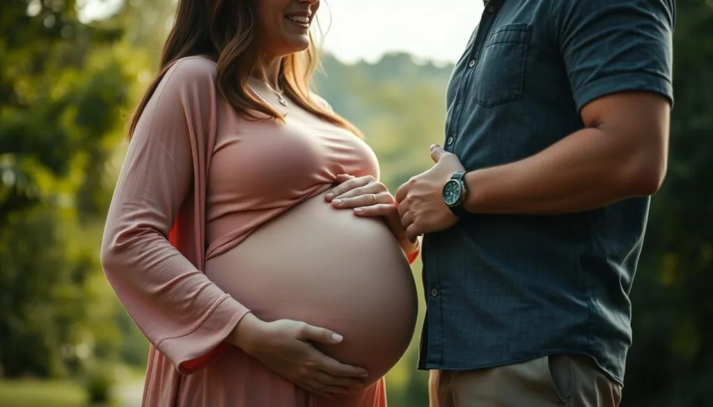 Schwangere Laura Müller und Partner
