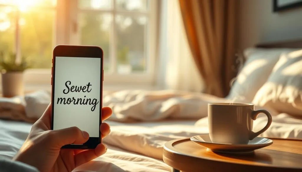 Süß guten Morgen mein Schatz Nachricht auf Smartphone Süß guten Morgen mein Schatz Nachricht auf Smartphone