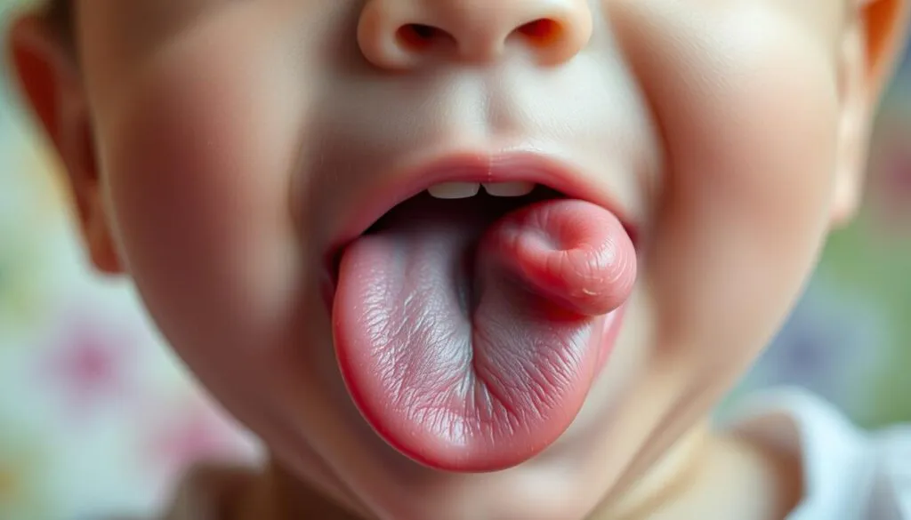 Zungenbewegungen von Babys Zungenbewegungen von Babys