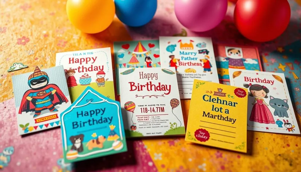 personalisierte Karten für Kindergeburtstage