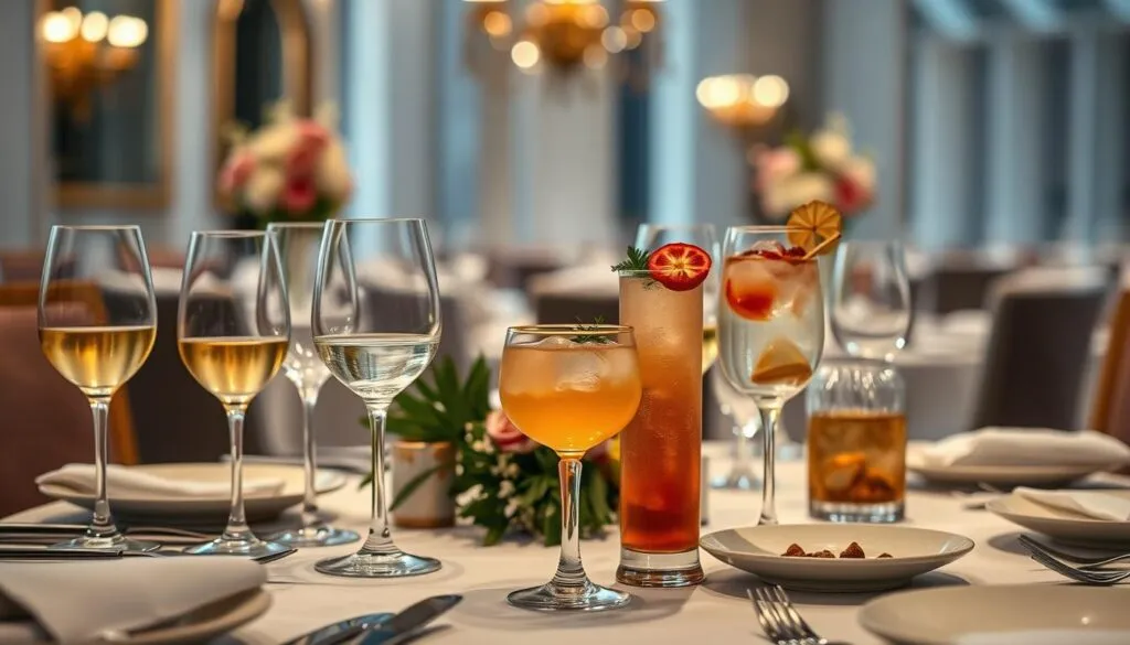 Getränkeauswahl für Mehrgängemenüs Getränkeauswahl für Mehrgängemenüs