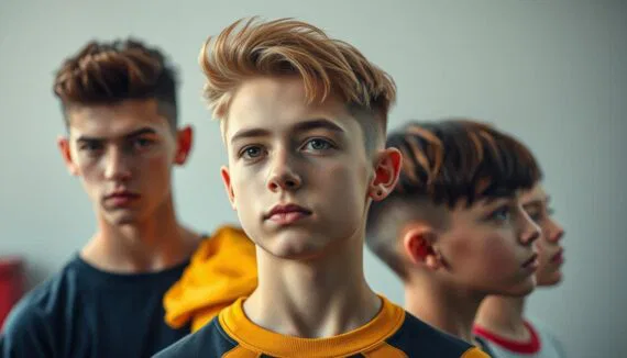 Jungs Frisuren nach vorne