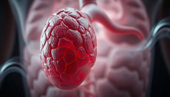 Milz vergrößert durch Stress