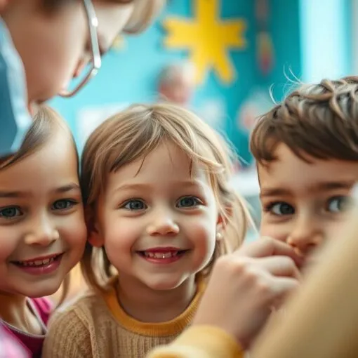 Ohrringe stechen Kinder