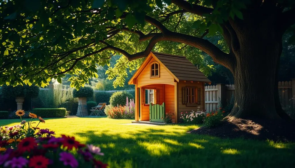 Spielhaus für den Garten Standortwahl
