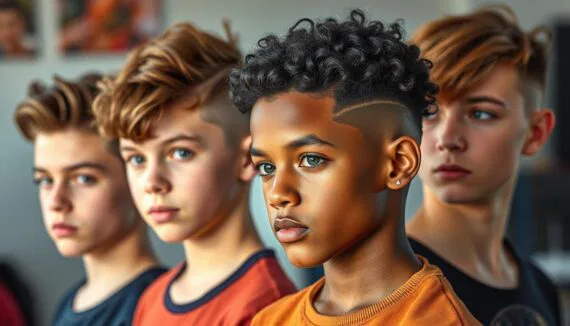 coole Frisuren für Jungs ab 12