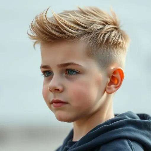 freche kurz coole Jungs Frisuren