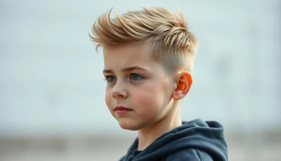 freche kurz coole Jungs Frisuren