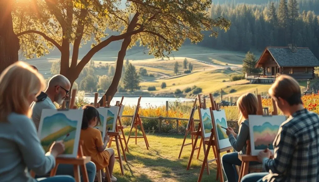 Aquarell Malkurse für Familien