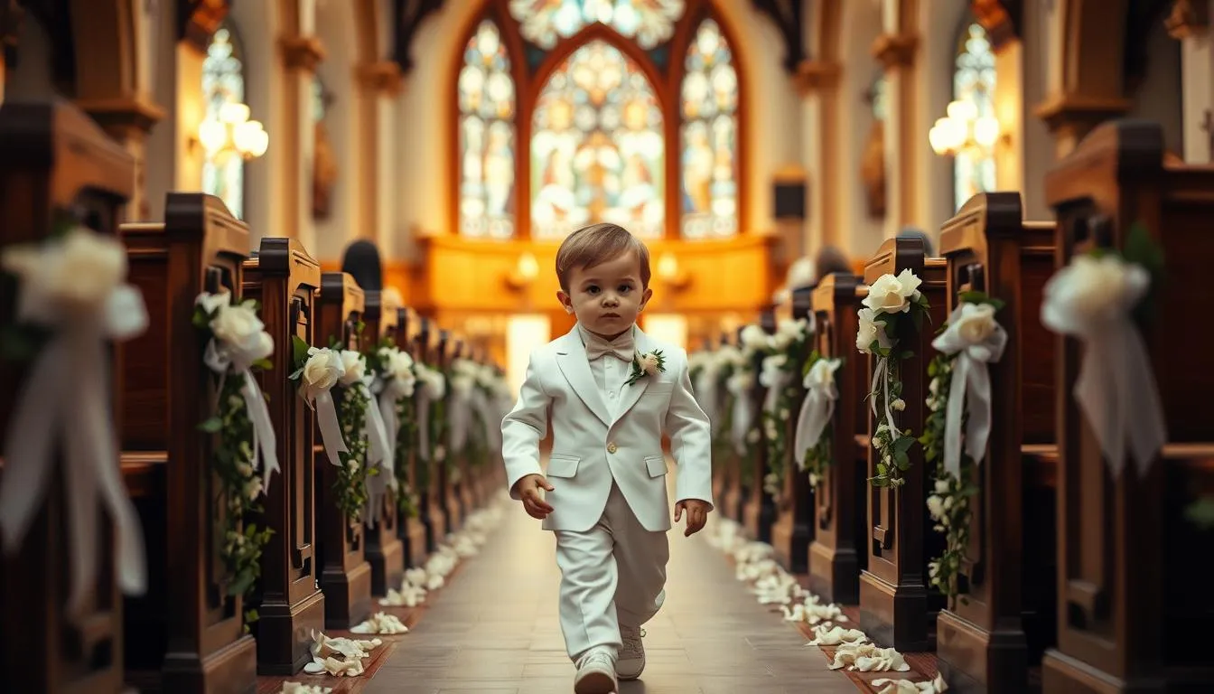 Kinder in Hochzeitszeremonien