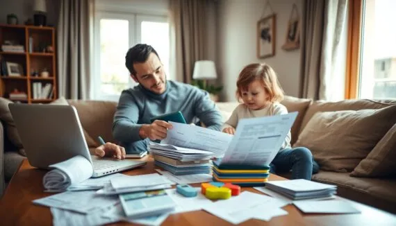 Kostenaufteilung in Partnerschaft mit Kind